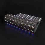 hoja de luz led rgbw